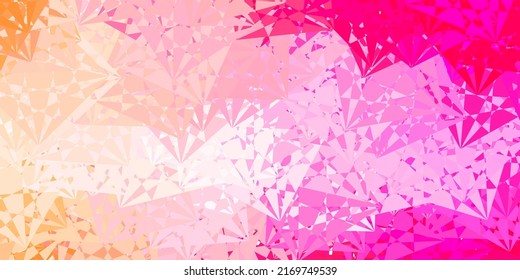 Light Pink vector background with polygonal forms. Magnificent abstract illustration with triangular shapes , forms. Start design for insperarion.
