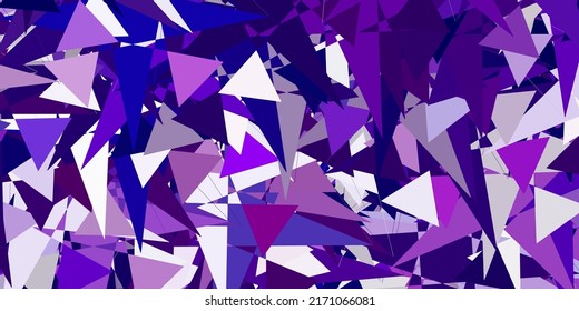 Light Pink vector background with polygonal forms. Web material illustration with colorful abstract triangles. Design for your wallpapers.