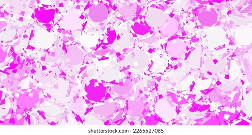 Light Pink vector background with polygonal forms. Outstanding abstract illustration with range of colorful triangles. Pattern for promotions.