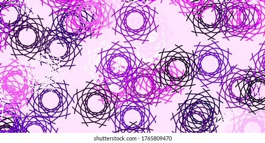 Light Pink vector background with random forms. Colorful illustration with simple gradient shapes. Modern design for your ads.