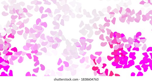 Light pink vector background with random forms. Simple design in abstract style with gradient forms. Background for cell phones.