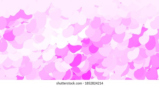 Light pink vector background with random forms. Colorful illustration with simple gradient shapes. Elegant design for wallpaper set.