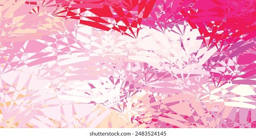 Light Pink vector background with random forms. Colorful illustration with simple gradient shapes. Elegant design for wallpaper set.