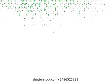 Light Pink vector background with signs of alphabet. Abstract illustration with colored latin alphabet. The pattern can be used as ads, poster, banner for books.