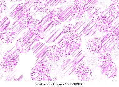 Light Pink vector background with spots. Glitter abstract illustration with blurred drops of rain. Pattern for textures of wallpapers.