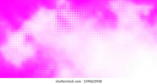 Light Pink vector background with spots. Illustration with set of shining colorful abstract spheres. Pattern for wallpapers, curtains.