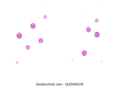 Light Pink vector background with spots. Abstract illustration with colored bubbles in nature style. Pattern for beautiful websites.
