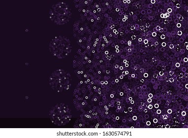 Light Pink vector background with spots. Blurred decorative design in abstract style with bubbles. Pattern for beautiful websites.