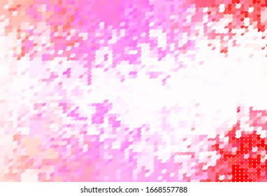 Light Pink vector background with spots. Glitter abstract illustration with blurred drops of rain. Design for your business advert.