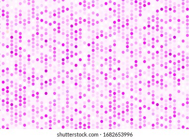 Light Pink vector background with spots. Blurred decorative design in abstract style with bubbles. Design for poster, banner of websites.