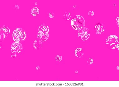 Light Pink vector background with spots. Beautiful colored illustration with blurred circles in nature style. New template for your brand book.