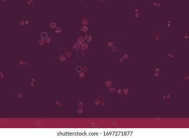 Light Pink vector background with spots. Illustration with set of shining colorful abstract circles. Pattern for beautiful websites.