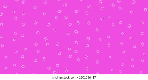 Light pink vector background with spots. Modern abstract illustration with colorful circle shapes. Pattern for websites.