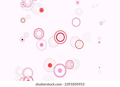 Light Pink vector background with spots. Glitter abstract illustration with blurred drops of rain. Design for poster, banner of websites.