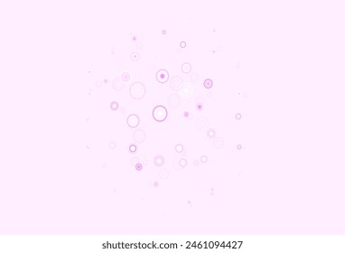 Light Pink vector background with spots. Modern abstract illustration with colorful water drops. Pattern for futuristic ad, booklets.