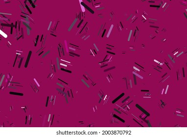 Light Pink vector background with straight lines. Glitter abstract illustration with colored sticks. Best design for your ad, poster, banner.