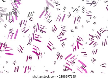 Light Pink vector background with straight lines. Glitter abstract illustration with colored sticks. Best design for your ad, poster, banner.
