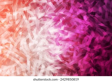 Light Pink vector background with straight lines. Glitter abstract illustration with colorful sticks. Pattern for ads, posters, banners.