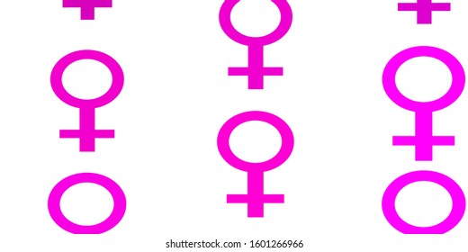 Light Pink vector background with woman symbols. Simple design in abstract style with women’s rights activism. Elegant background for websites.