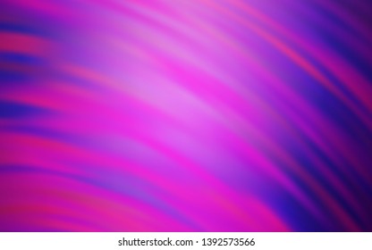 Light Pink vector background with wry lines. Colorful illustration in abstract style with gradient. Pattern for your business design.