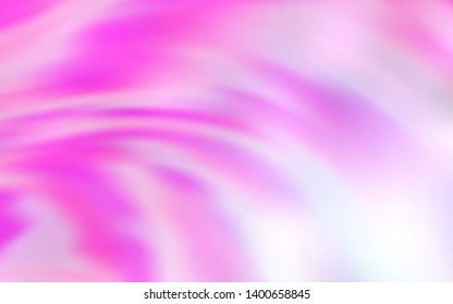 Light Pink vector background with wry lines. A circumflex abstract illustration with gradient. Pattern for your business design.