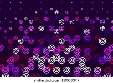Light Pink vector background with wry lines. Geometric illustration in abstract style with gradient.  New composition for your brand book.