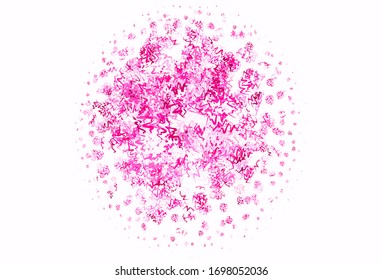 Light Pink vector background with wry lines. Colorful geometric sample with gradient lines.  Pattern for your business design.