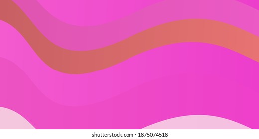 Light Pink vector background with wry lines. Colorful illustration in circular style with lines. Best design for your ad, poster, banner.
