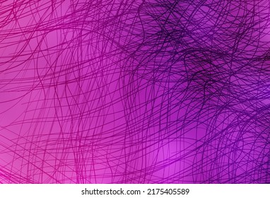 Light Pink vector background with wry lines. A completely new colorful illustration in simple style. Simple template for your design.