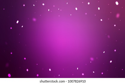 Light Pink vector background with xmas snowflakes. Blurred decorative design in xmas style with snow. The pattern can be used for new year leaflets.