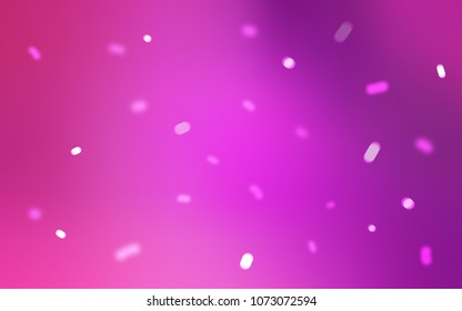 Light Pink vector background with xmas snowflakes. Decorative shining illustration with snow on abstract template. New year design for your ad, poster, banner.