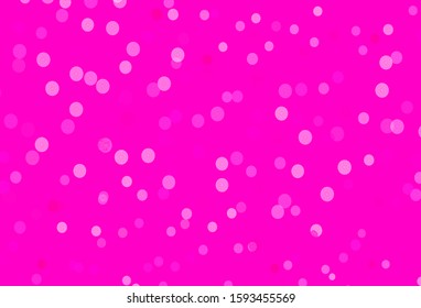 Light Pink vector background with xmas snowflakes. Modern geometrical abstract illustration with snowflakes. Pattern for new year websites.
