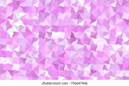 Light Pink vector bandy template. Creative geometric illustration in Origami style with gradient. The completely new template can be used for your brand book.
