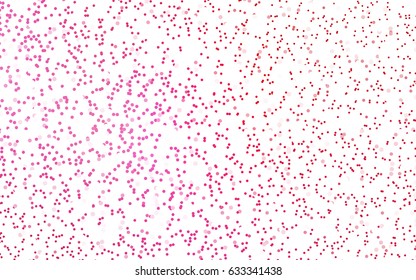 Light Pink vector banner with circles, spheres. Abstract spots. Background of Art bubbles in halftone style with colored gradient.
