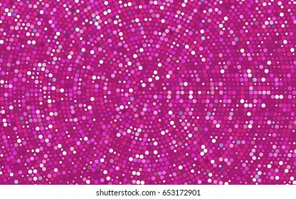 Light Pink vector banner with circles, spheres. Abstract spots. Background of Art bubbles in halftone style with colored gradient.