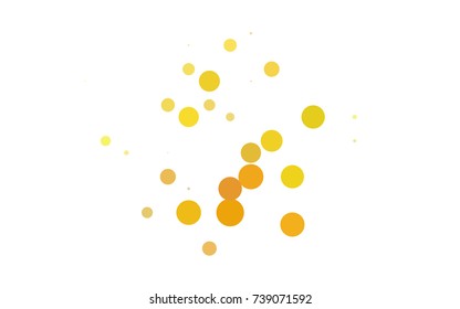 Light Pink vector banner with circles, spheres. Abstract spots. Background of Art bubbles in halftone style with colored gradient.