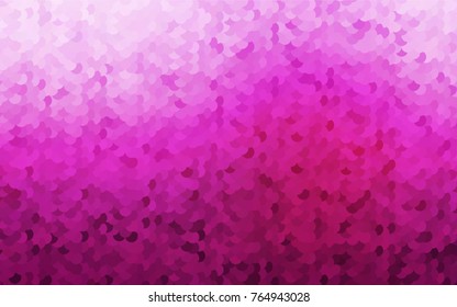 Light Pink vector banner with circles, spheres. Abstract spots. Background of Art bubbles in halftone style with colored gradient.