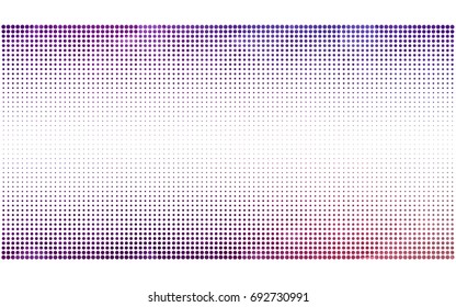 Light Pink vector banner set of circles, spheres. Donuts Background. Creative Design Templates. Technology halftone illustration.