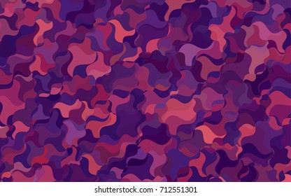 Light Pink vector bent background. Colorful abstract illustration with gradient crooked lines. The pattern of blurred lines for your business design.