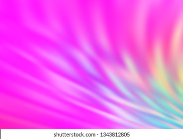 Light Pink vector blur pattern. Creative illustration in halftone style with gradient. A completely new template for your design.