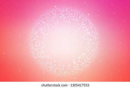 Light Pink vector blurred background. Creative illustration in halftone style with gradient. Background for designs.
