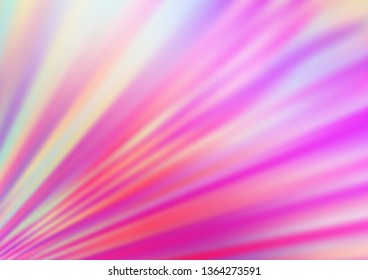 Light Pink vector blurred bright background. Glitter abstract illustration with an elegant design. The template for backgrounds of cell phones.