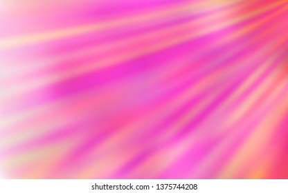 Light Pink vector blurred bright texture. Glitter abstract illustration with gradient design. New design for your business.