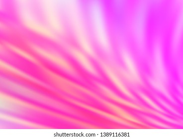 Light Pink vector blurred bright pattern. Glitter abstract illustration with an elegant design. The background for your creative designs.