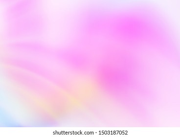 Light Pink vector blurred bright template. Colorful illustration in blurry style with gradient. The elegant pattern for brand book.