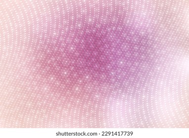 Vector rosa claro Burbujas borrosas sobre fondo abstracto con gradiente colorido. Ilustración abstracta brillante con gotas borrosas de lluvia. Base de los folletos