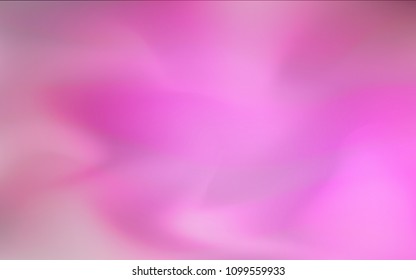 Light Pink vector blurred and colored backdrop. Colorful illustration in abstract style with gradient. A new texture for your design.