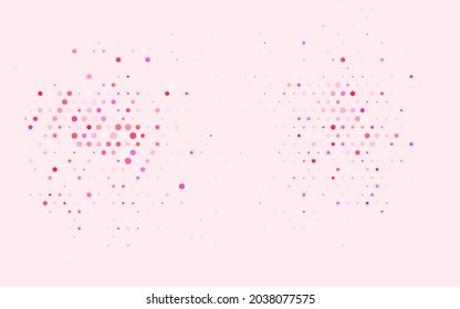 Vector rosa claro Diseño decorativo borroso en estilo abstracto con burbujas. Burbujas borrosas sobre fondo abstracto con gradiente colorido. Fondo de escritorio para un teléfono móvil.