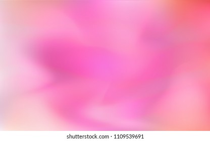 Light Pink vector blurred shine abstract template. Colorful abstract illustration with gradient. A completely new template for your business design.