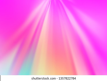 Light Pink vector blurred shine abstract template. Colorful abstract illustration with gradient. The template for backgrounds of cell phones.